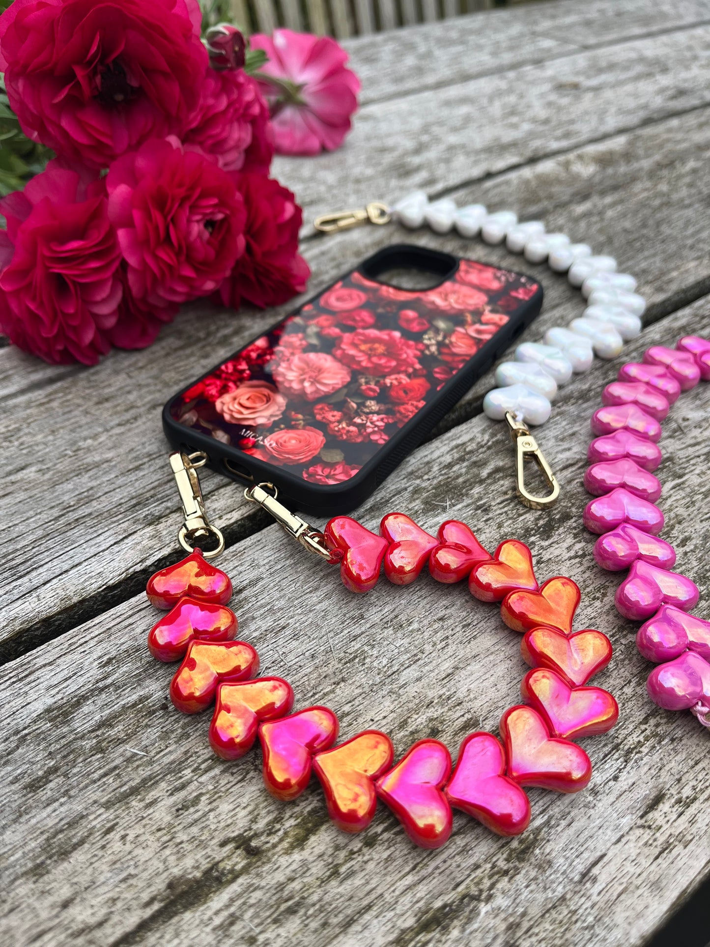 Bevestiging Hartjes Telefoonkoord - Micaso