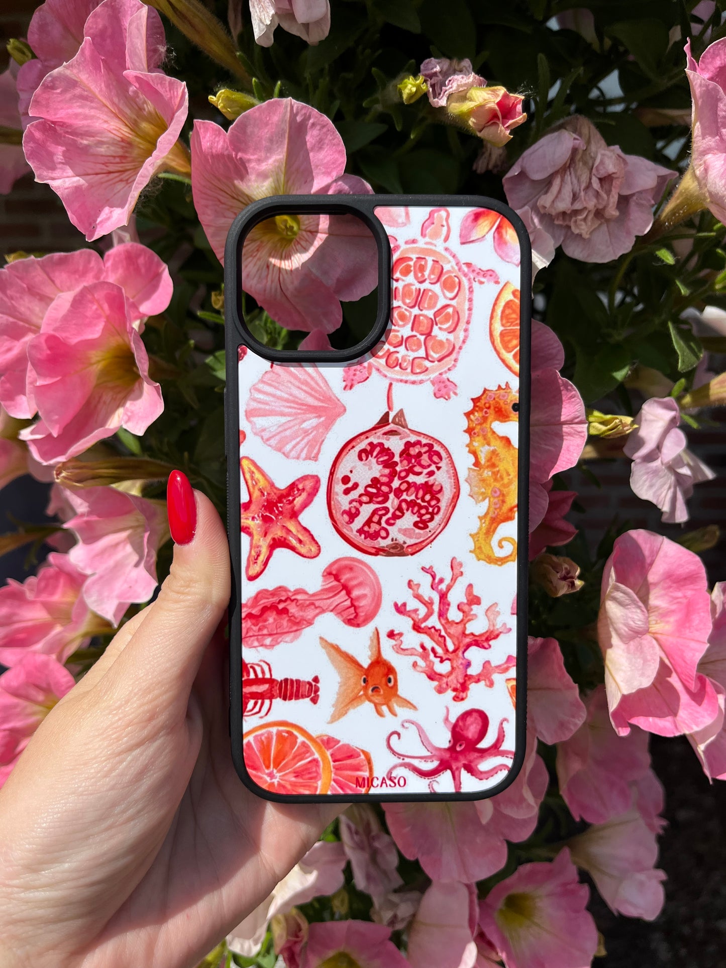Pink Coral Telefoonhoesje - Micaso