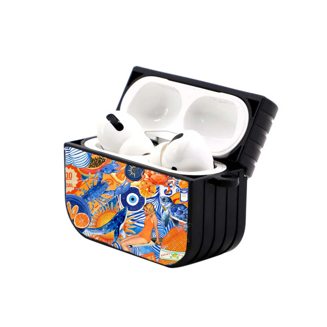 Airpods Orange Sea Hoesje - Micaso