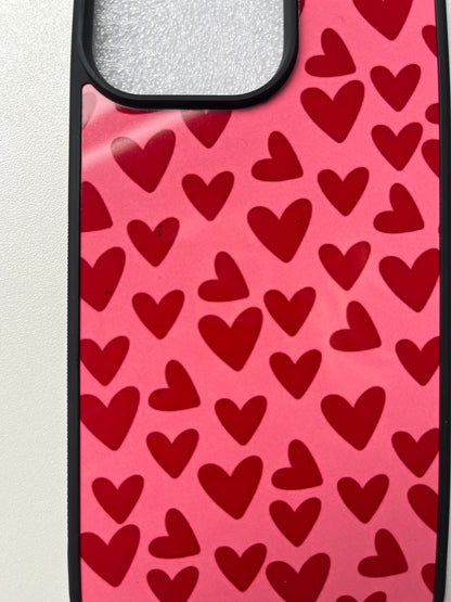 iPhone 15 Pro Max Red Hearts - Micaso