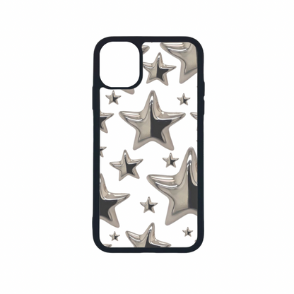 Zilver Stars Telefoonhoesje - Micaso