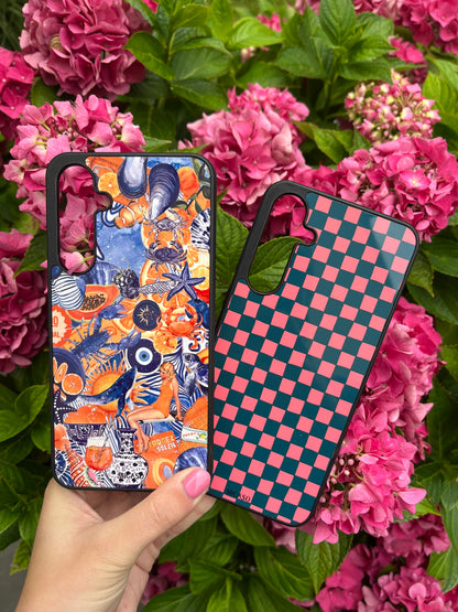 Green Blocks Telefoonhoesje - Micaso