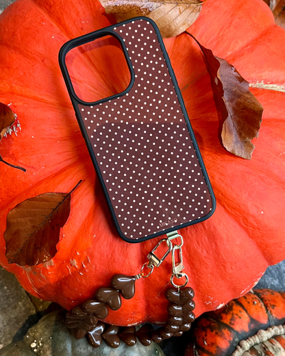 Brown Beige Dots Telefoonhoesje