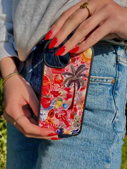 Pink Palm Telefoonhoesje - Micaso