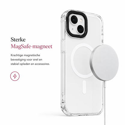 Transparant MagSafe Telefoonhoesje met Verwisselbare Designs
