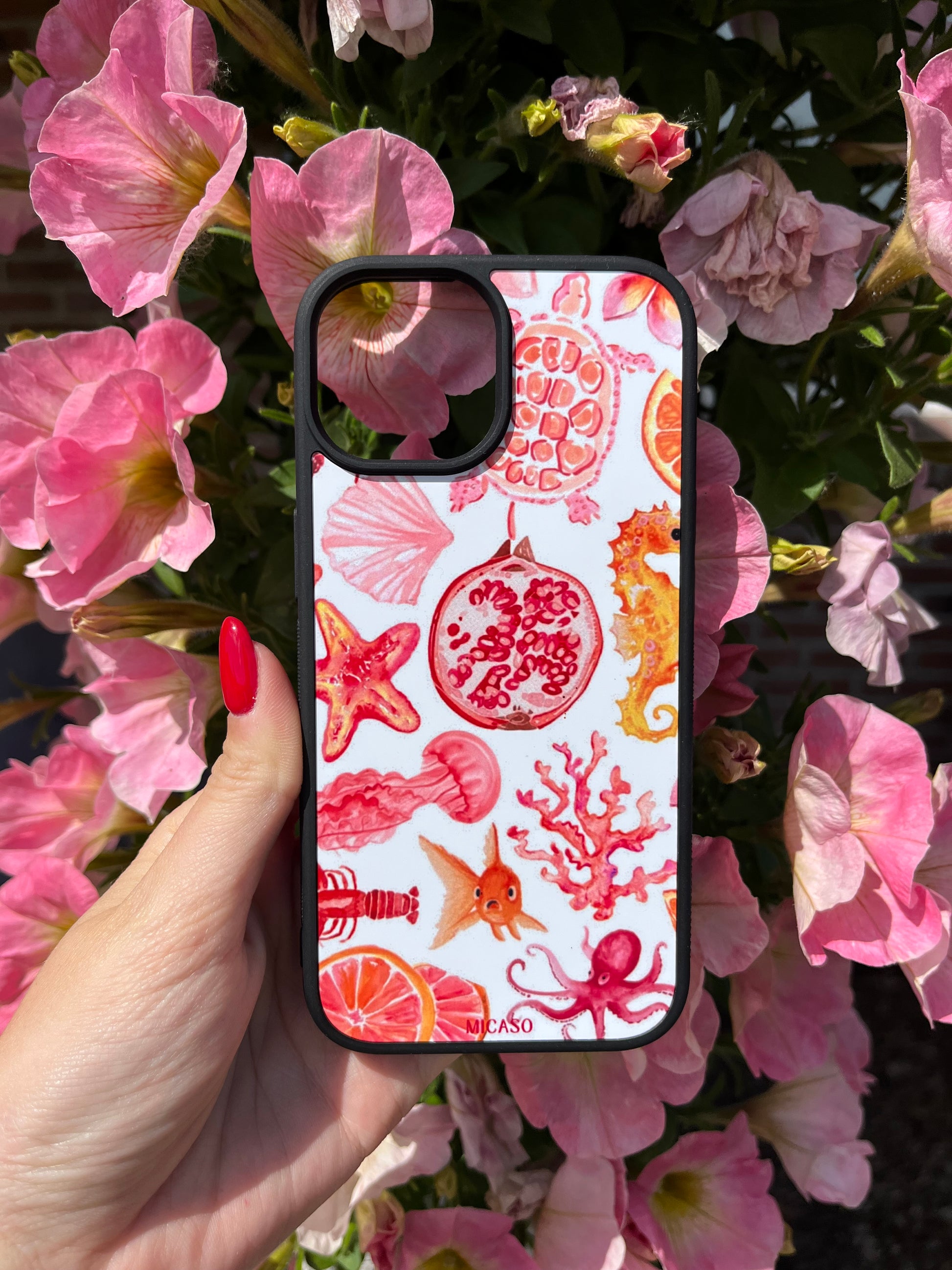 Pink Coral Telefoonhoesje - Micaso