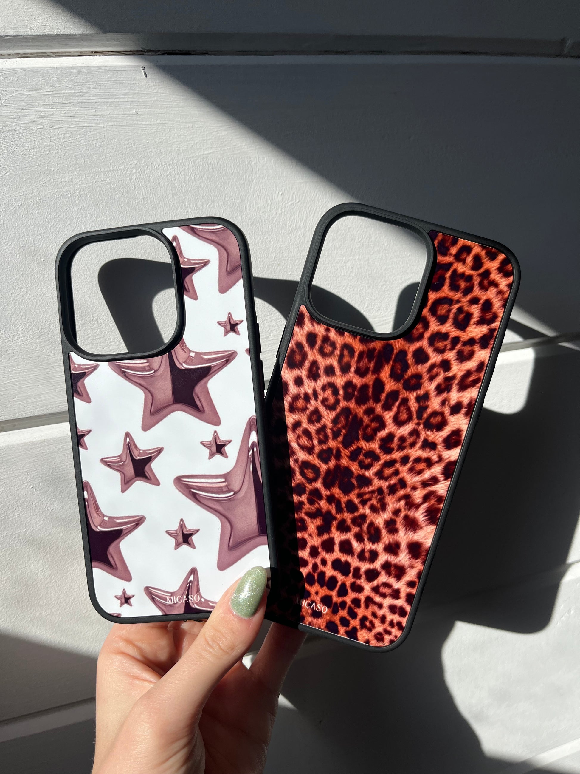 Zilver Stars Telefoonhoesje - Micaso