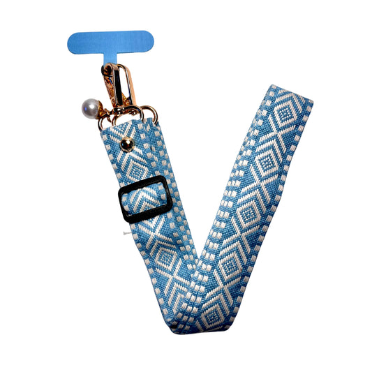 Licht Blauw Verstelbaar Telefoonkoord