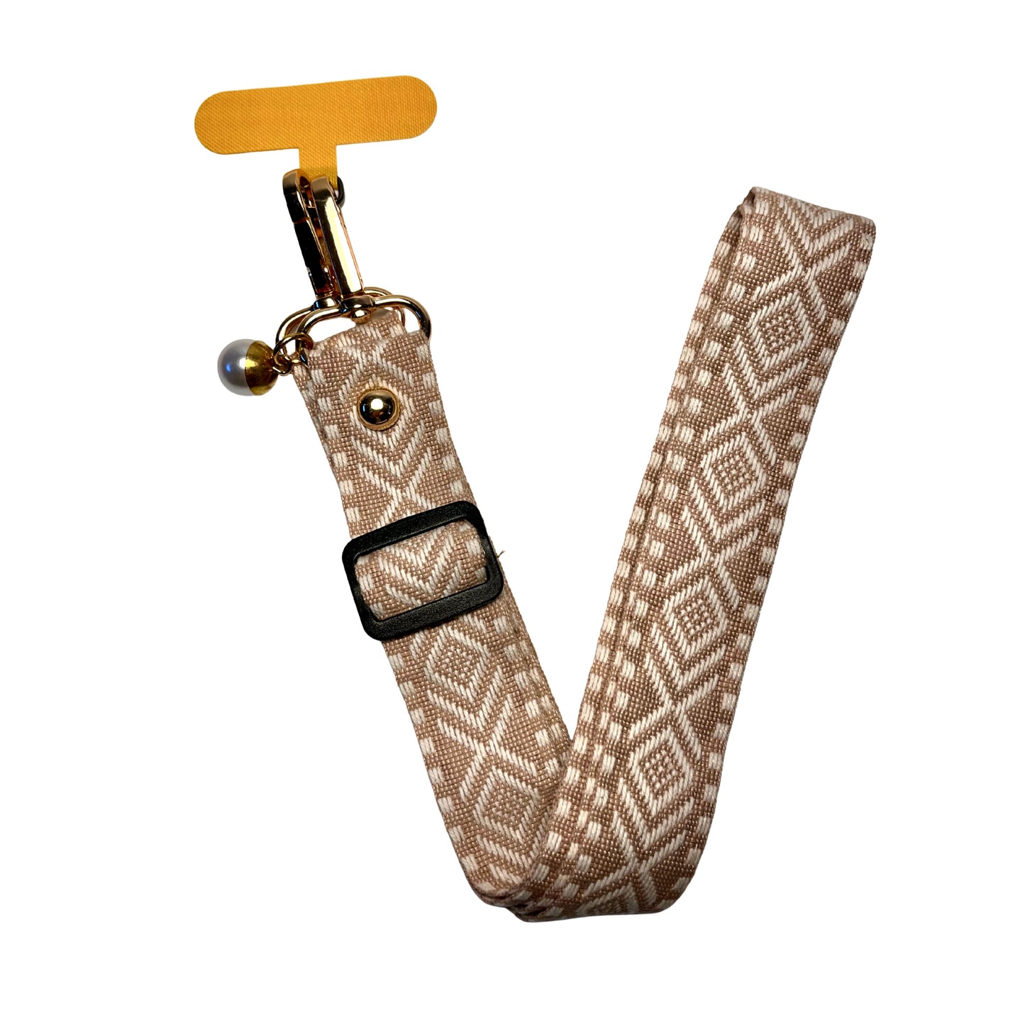 Beige Verstelbaar Telefoonkoord