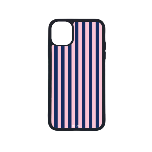 Blue Pink Stripes Telefoonhoesje - Micaso