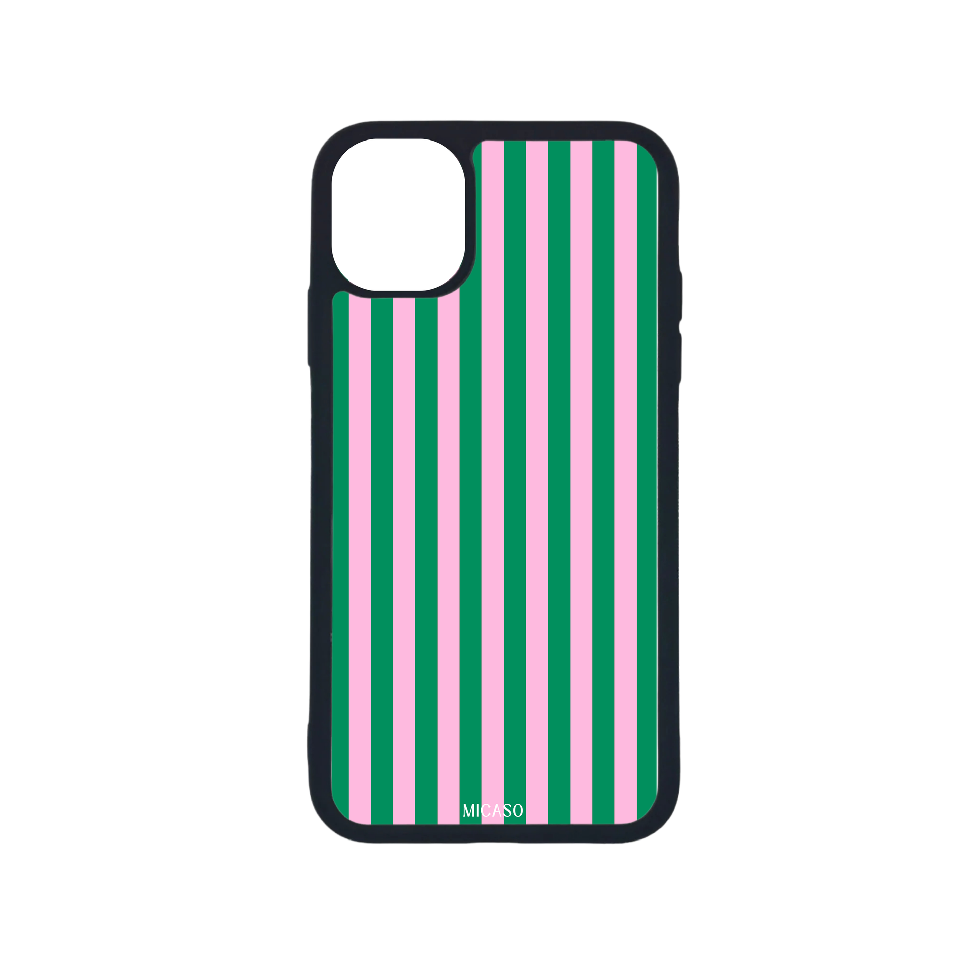 Green Pink Stripes Telefoonhoesje - Micaso