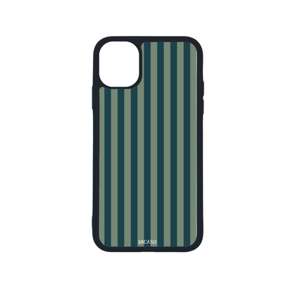 Sage Green Stripes Telefoonhoesje - Micaso