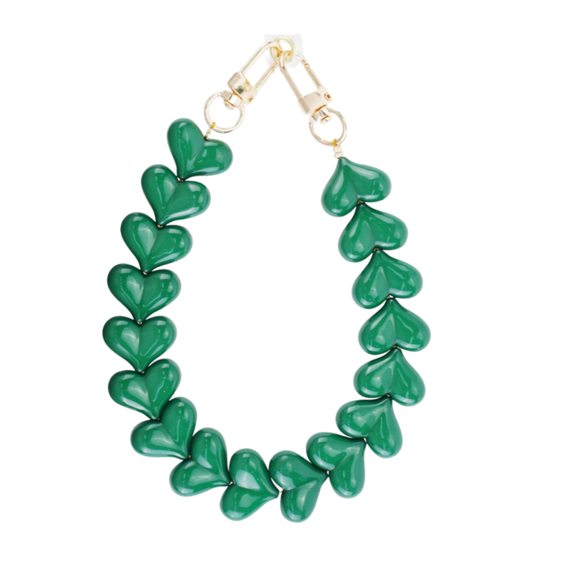 Groen Hartjes Telefoonkoord - Micaso