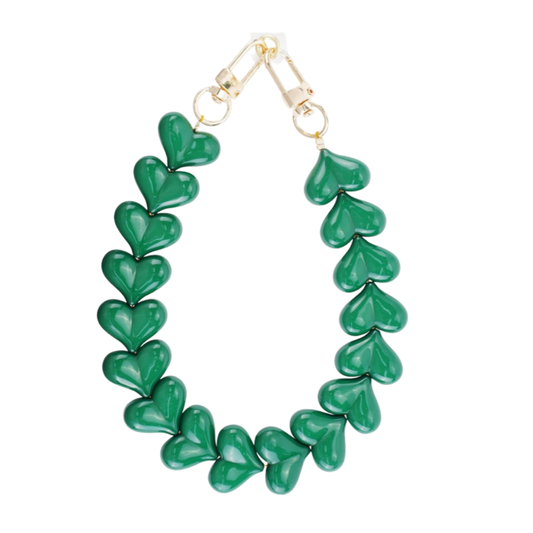 Groen Hartjes Telefoonkoord - Micaso