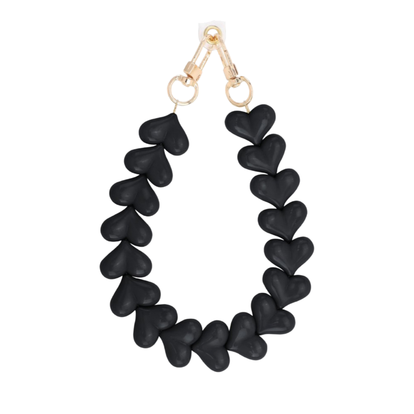 Zwart Hartjes Telefoonkoord (Pre-Order) - Micaso