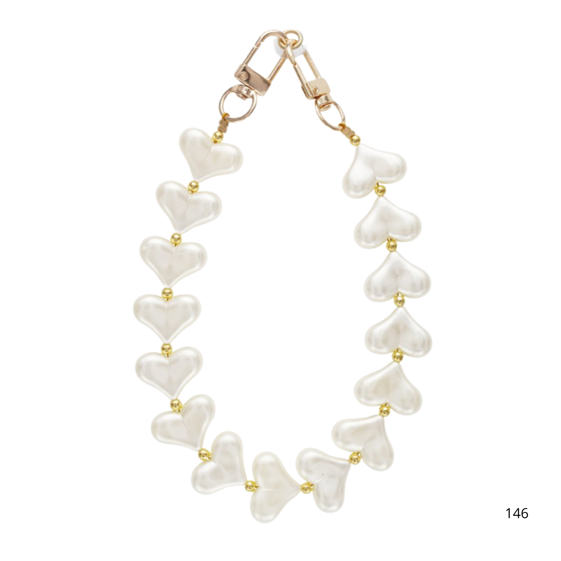 Pearl Hartjes Telefoonkoord - Micaso