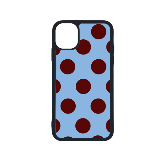 Burgundy Dots Telefoonhoesje