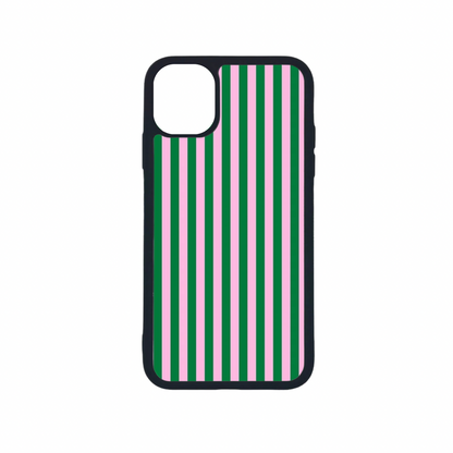 Green Stripes Telefoonhoesje - Micaso