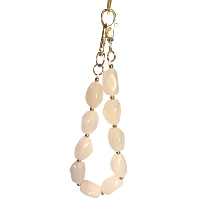 Creme beads Telefoonkoord