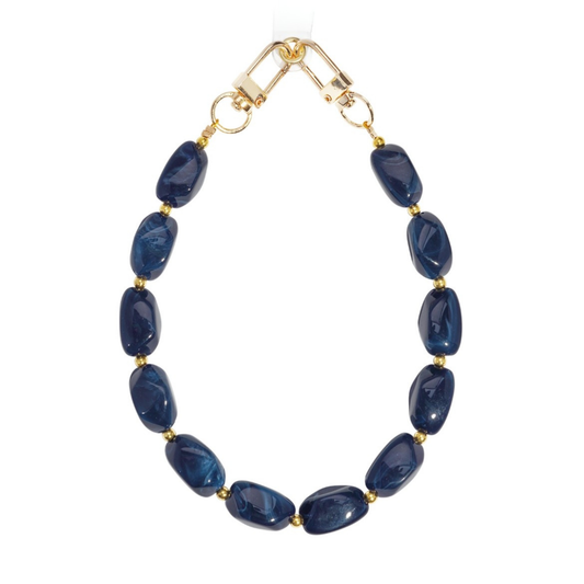 Dark Blue Beads Telefoonkoord