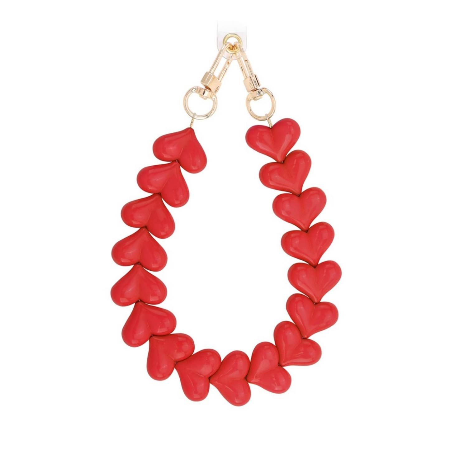 Rood Hartjes Telefoonkoord