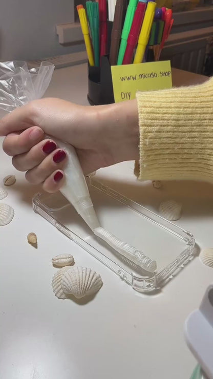 DIY schelpen telefoonhoesje kit