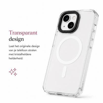 Transparant MagSafe Telefoonhoesje met Verwisselbare Designs