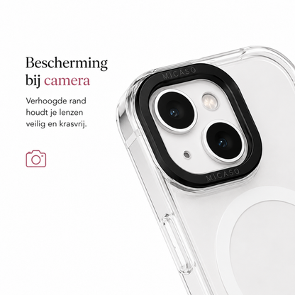 Transparant MagSafe Telefoonhoesje met Verwisselbare Designs