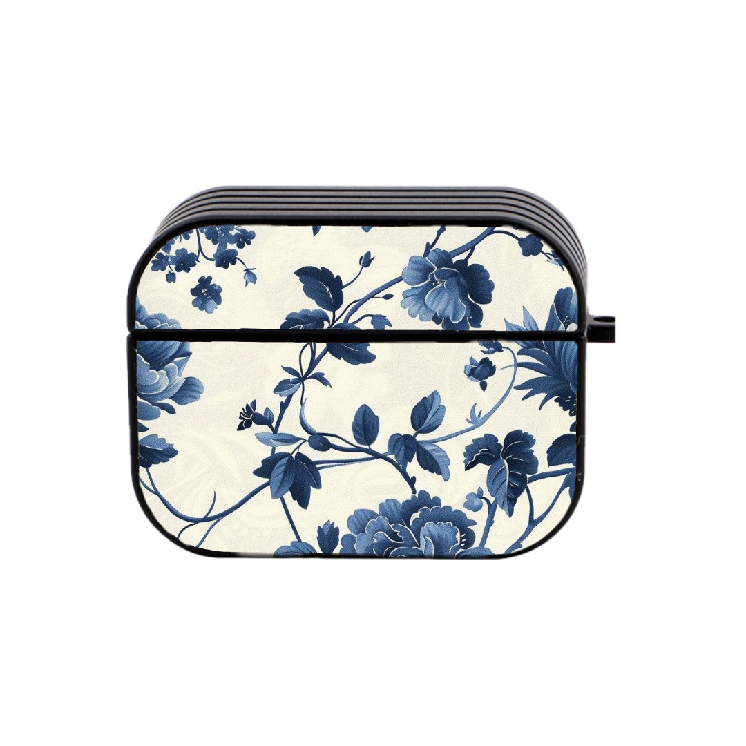 Airpods Blue Flowers Hoesje - Micaso
