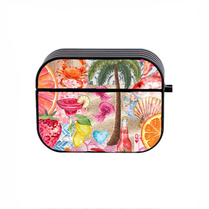 Airpods Pink Palm Hoesje - Micaso