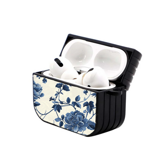 Airpods Blue Flowers Hoesje - Micaso