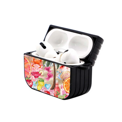 Airpods Pink Palm Hoesje - Micaso